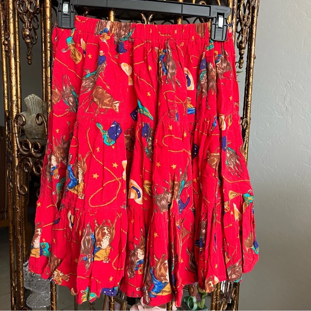 Red Rock Reflections Twirl Cowboy Skirt